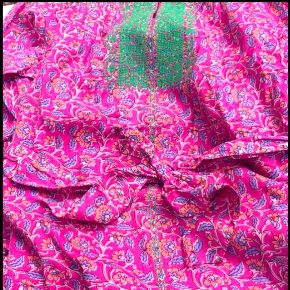 🍇 J.Crew Belted Bohemian Vines Tunic Dress - Picture 15 of 15